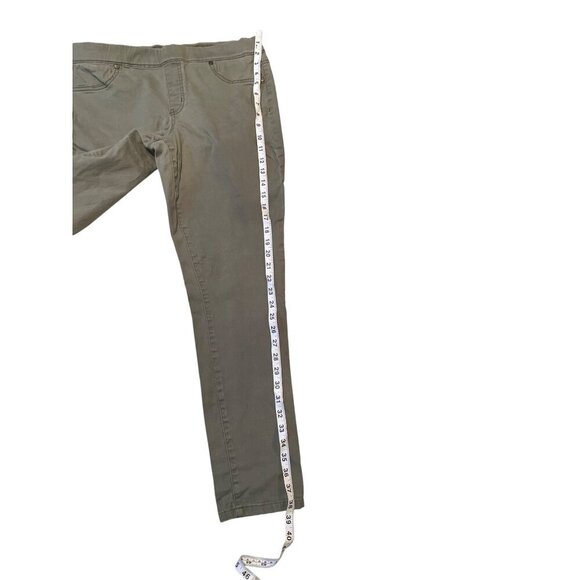 ND New Directions Womens Skinny Jeans Size 10R Pull On Olive Green Stretch - Picture 7 of 14